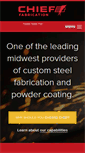 Mobile Screenshot of chieffabrication.com
