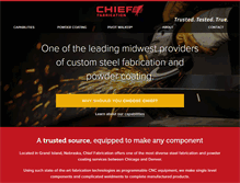 Tablet Screenshot of chieffabrication.com